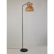 (R6B) Lighting. 1 X Bamboo Floor Lamp (May Contain Undelivered / Wrong Item Return Sticker)