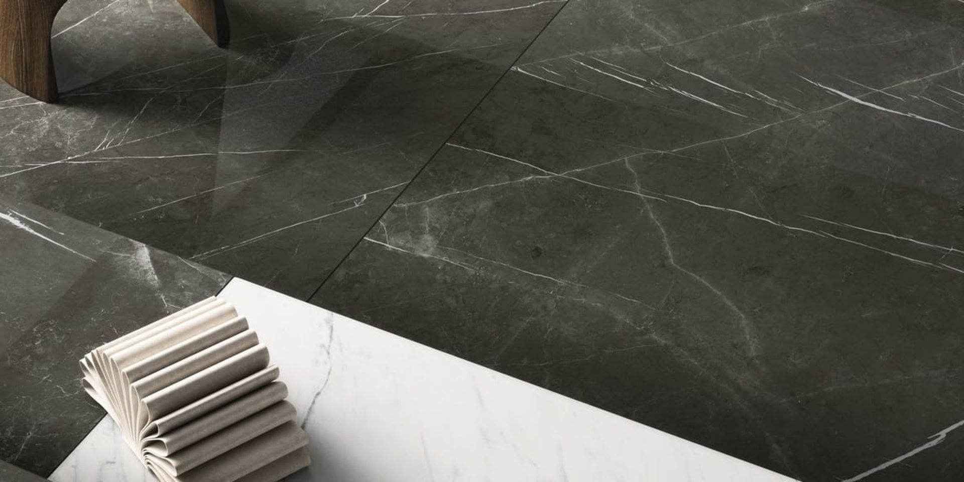 Pietra Gray - Italian Porcelain Tiles - 60 x 120 cm - Polished - Image 5 of 6