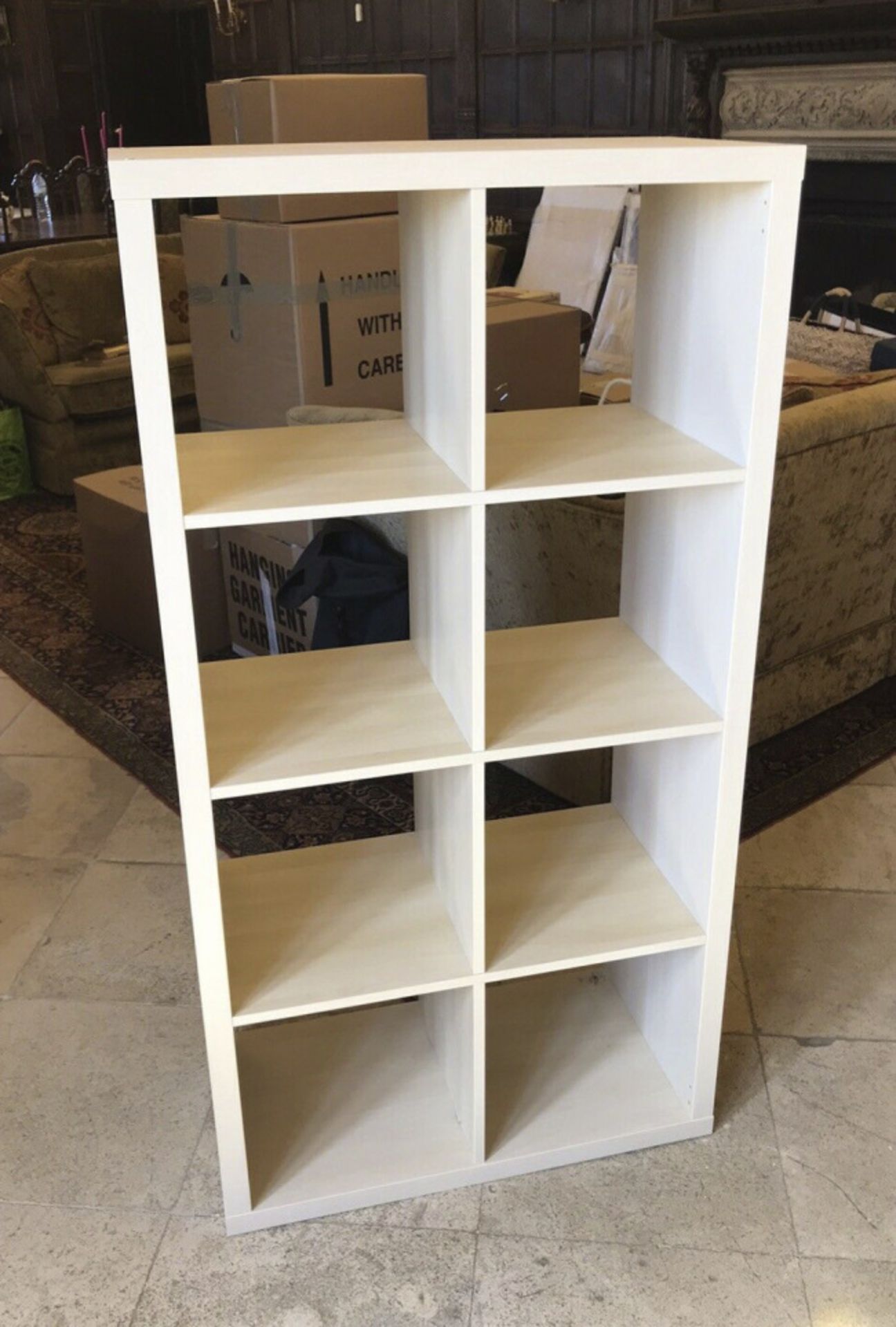 Light Wood Book Shelves Unit