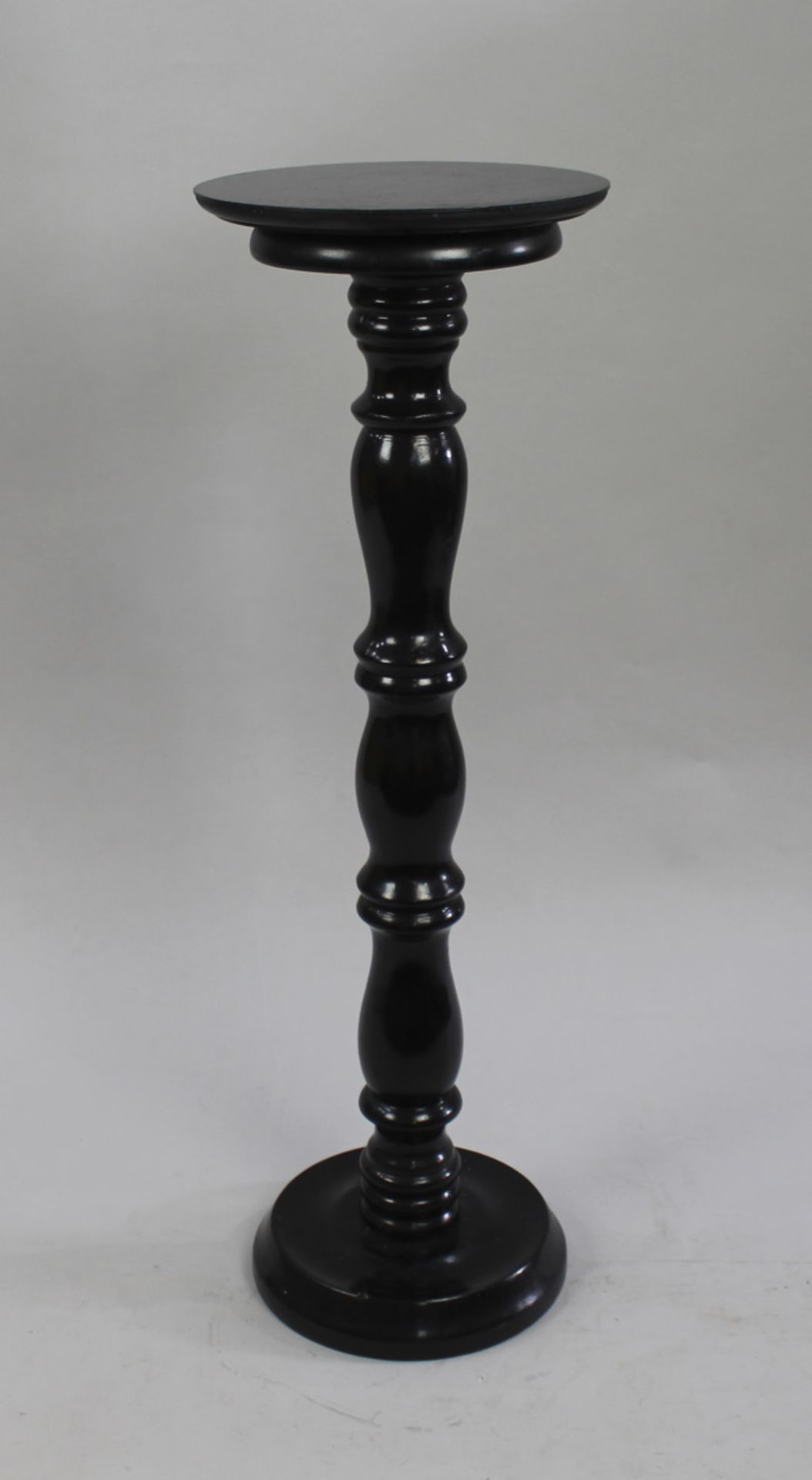 Early 20th c. Ebonized Wooden Pedestal