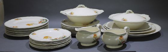 Grindley 1940's England Creampetal 36 Piece Dinner Service