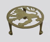 Vintage Brass Fire Trivet