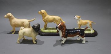 Collection of 5 Beswick Dogs