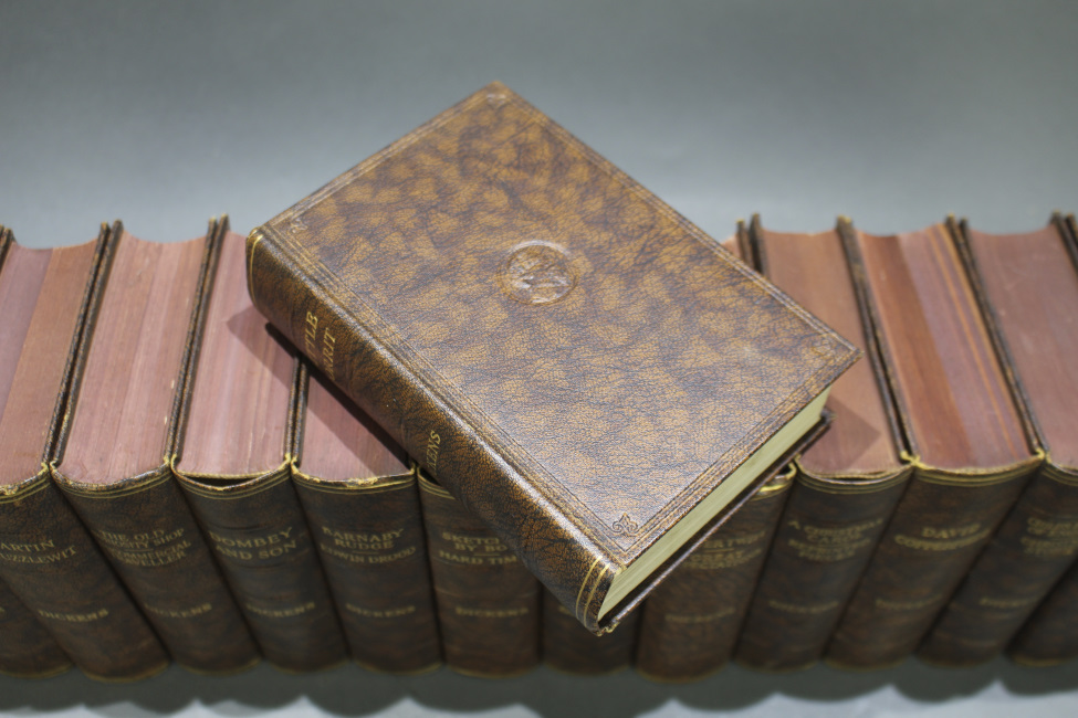 Collection of 15 Leather Bound Charles Dickens Books - Image 2 of 4