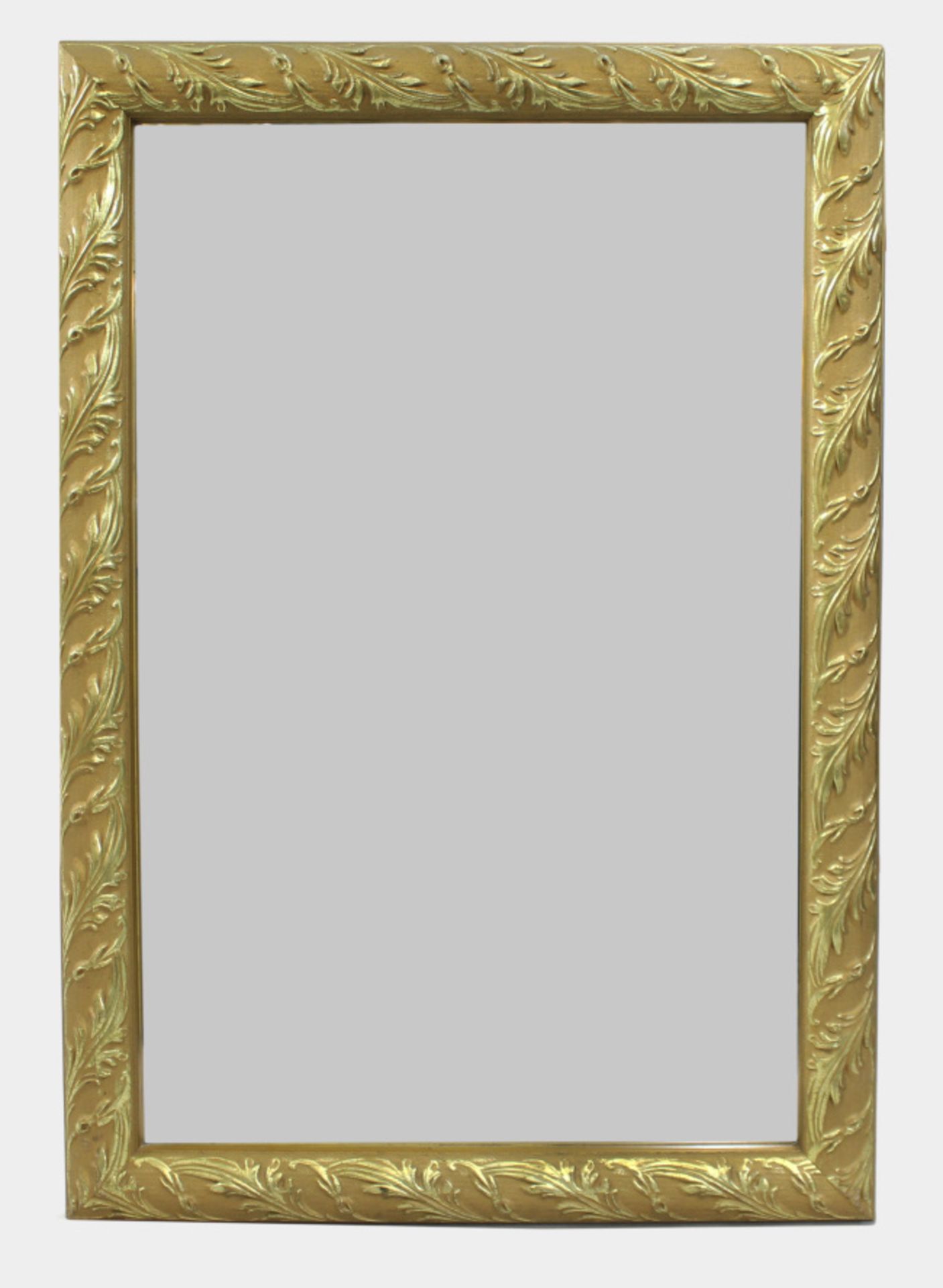 Gilt Leaf Framed Bevelled Glass Wall Mirror 52 x 75 cm