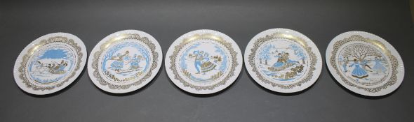 Set of 5 Spode Christmas Plates