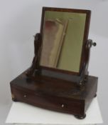 Antique 19th c. Mahogany Toilet Mirror