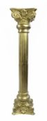 Brass Effect Metal Corinthian Column Pedestal Stand