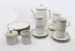 23 Piece Winterling Bavaria White & Gold Porcelain Coffee Service