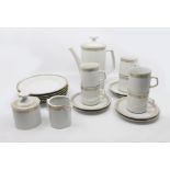 23 Piece Winterling Bavaria White & Gold Porcelain Coffee Service