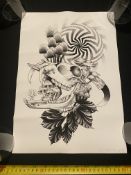 Left Hand Lucky Tattoo Signed Limited Edition Print