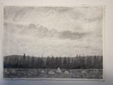 Dave Gunning Original Pencil On Paper, Hoarstones. Valued £1500-2000