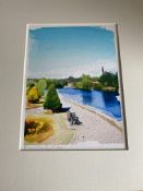 Set Of 4 Watercolour Prints of Otley River Wharf