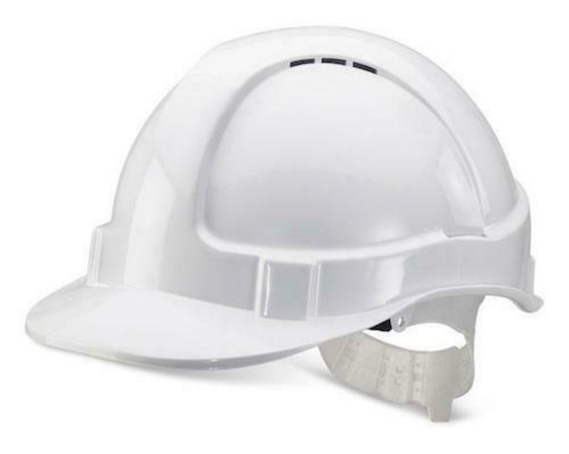 Economy Vented Safety Helmet, White