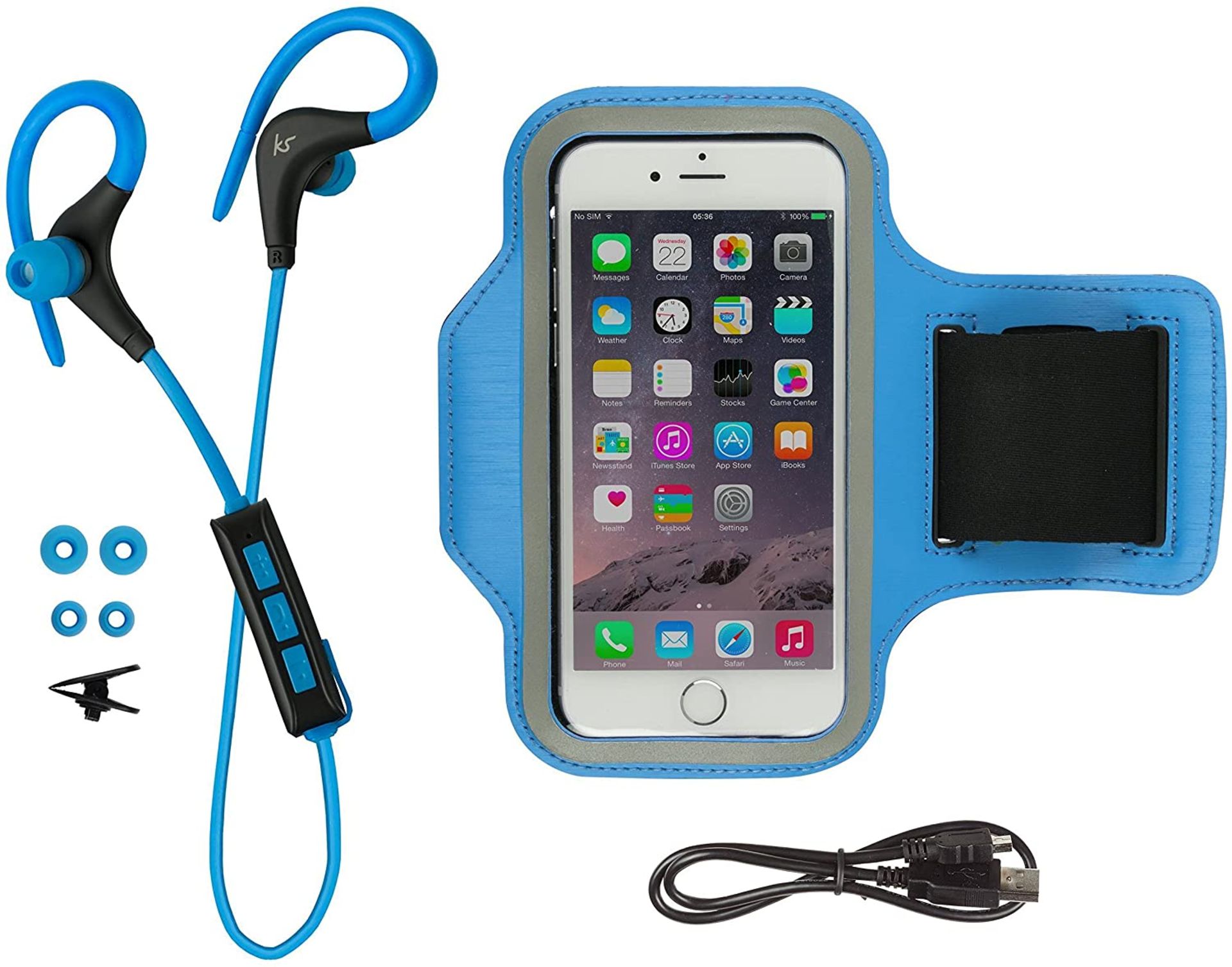 Kitsound Race And Armband Sports Bundle Blue