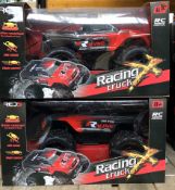 5 x Remote Control Racing Trucks - Red/Black / Rrp £300.00 / Untested Customer Returns