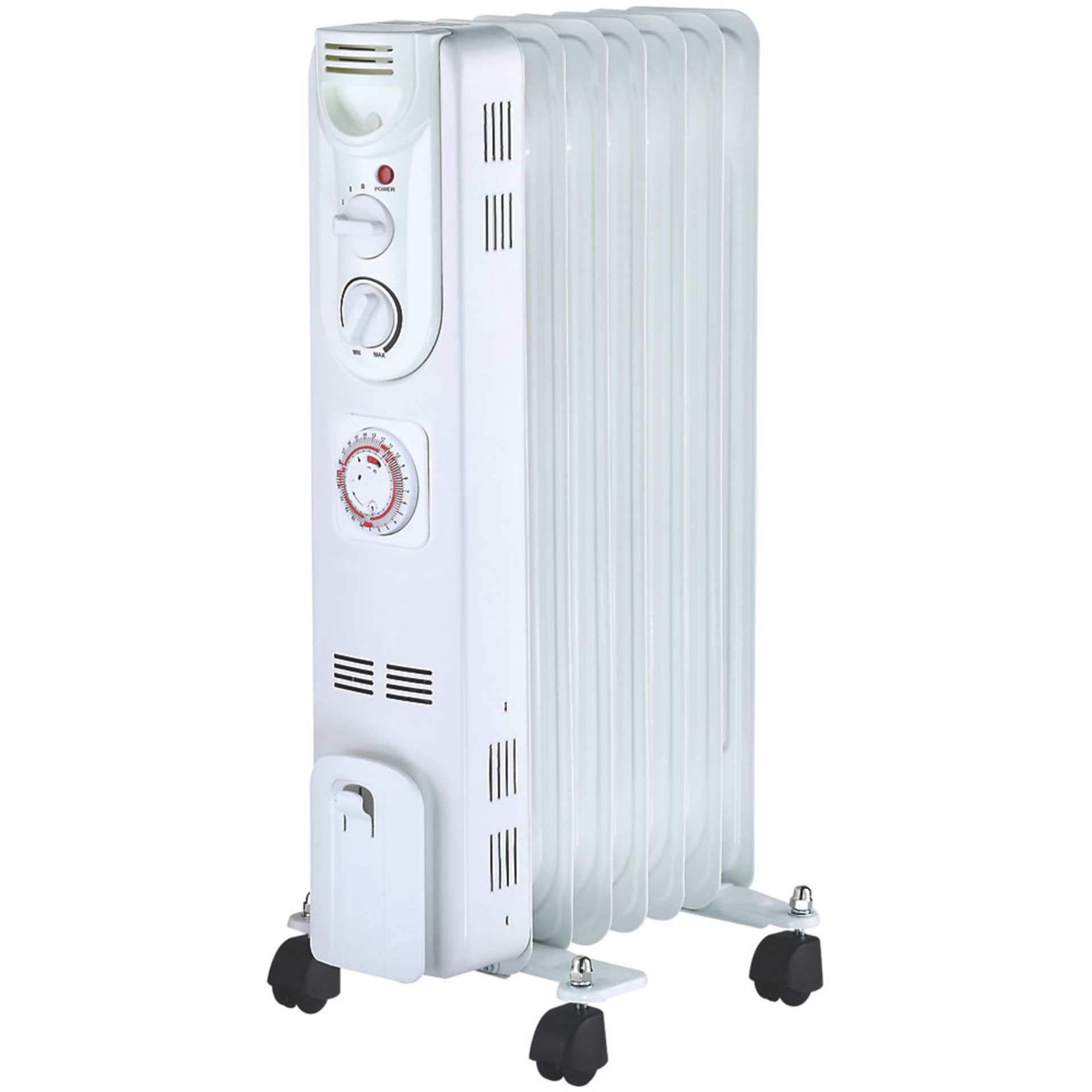 New (A154) Freestanding Oil-Filled Radiator 1500W With Timer.