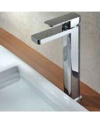 New (U194) Monobloc Chrome Counter Top Tall Bathroom Sink Basin Mixer Tap