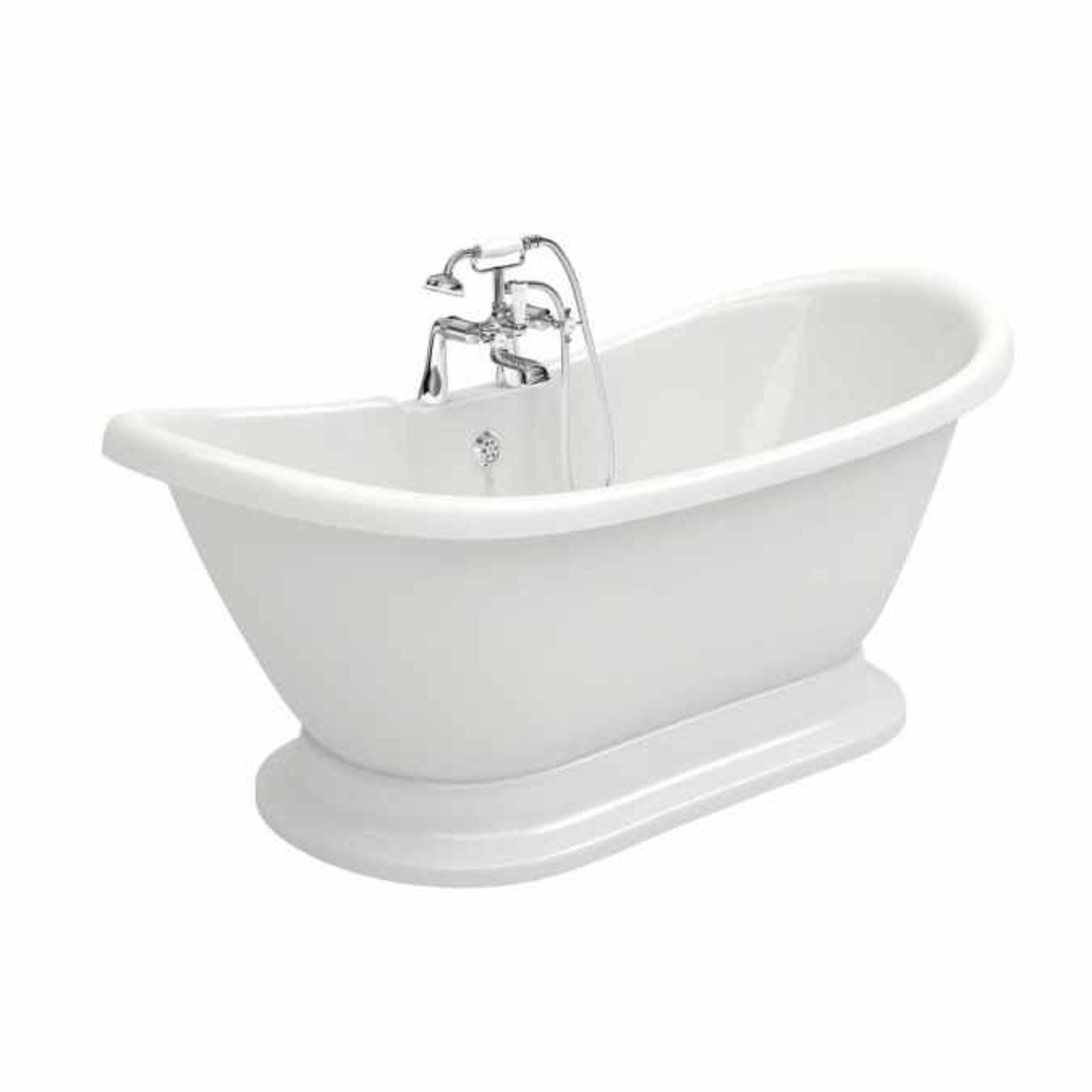 New (A3) Grace 1760x700mm Freestanding 2 Tap Hole Bath With Panel. RRP £1,475.96. Featuring A ... - Image 2 of 3