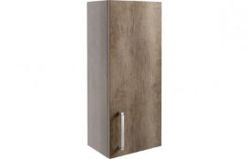 New (Y109) Alba Wall Unit 300mm Grey Nebraska Oak. RRP £309.00. Type: Wall Unit Style: Modern...