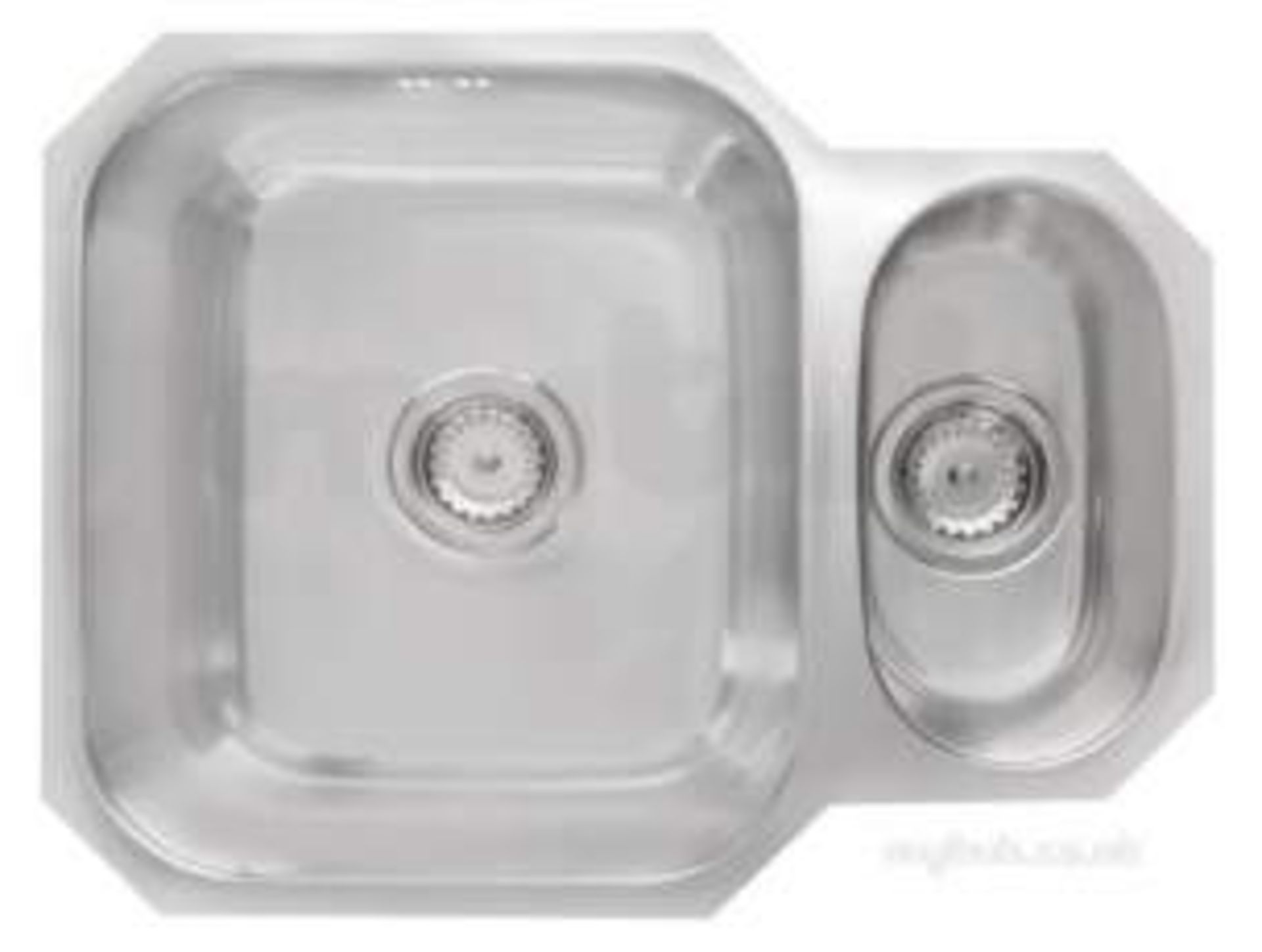 (Qp168) 600mm 15B Reversible Undermount Sink Stainless Steel Fitted With High-Density Sound Dea...