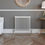 New (S164) 500 x 628mm White Double Panel Horizontal Colosseum Traditional Radiator.For Elegan...