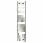 NEW (C114) Arundel 532W Chrome Towel warmer (H)1674mm (W)450mm. This high-quality towel warmer ...