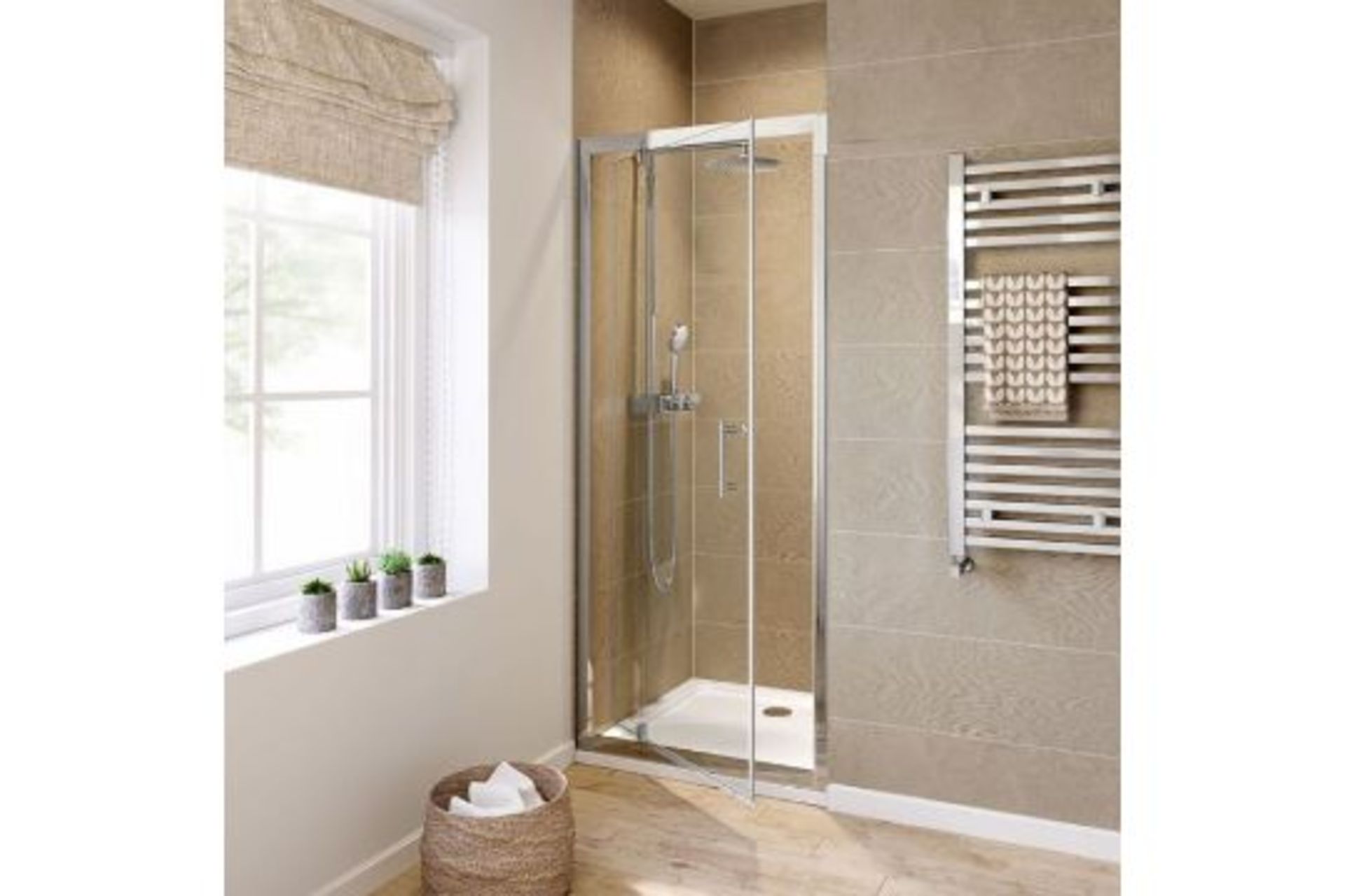 New Twyfords 800mm - 6mm Elements Pivot Shower Door. RRP £299.99. Of4100Cp. 6mm Safety Glass F... - Image 2 of 3