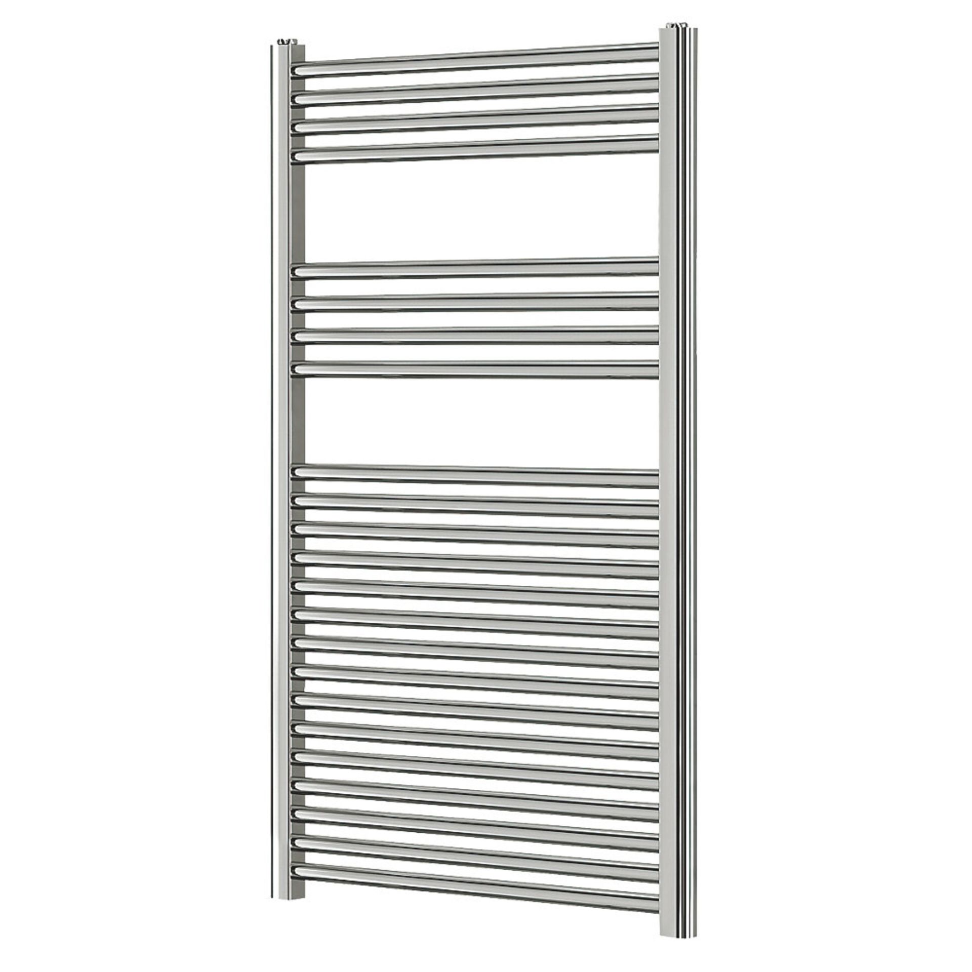 NEW (C113) TOWEL RADIATOR 1200 X 600MM CHROME 1415BTU. High quality chrome-plated steel constru... - Image 2 of 2