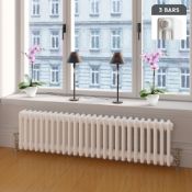 NEW (C16) 300x1042mm White Triple Panel Horizontal Colosseum Traditional Radiator. RRP £463.9...