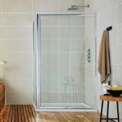 New (O78) Shield 000mm Sliding Shower Door. Rrp £390.09. A Beautifully Finished Sliding Door F...