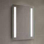 New 600 x 450mm Omega Illuminated Led Mirror.RRP £349.99.Ml2108.Energy Saving Controlled On / ...
