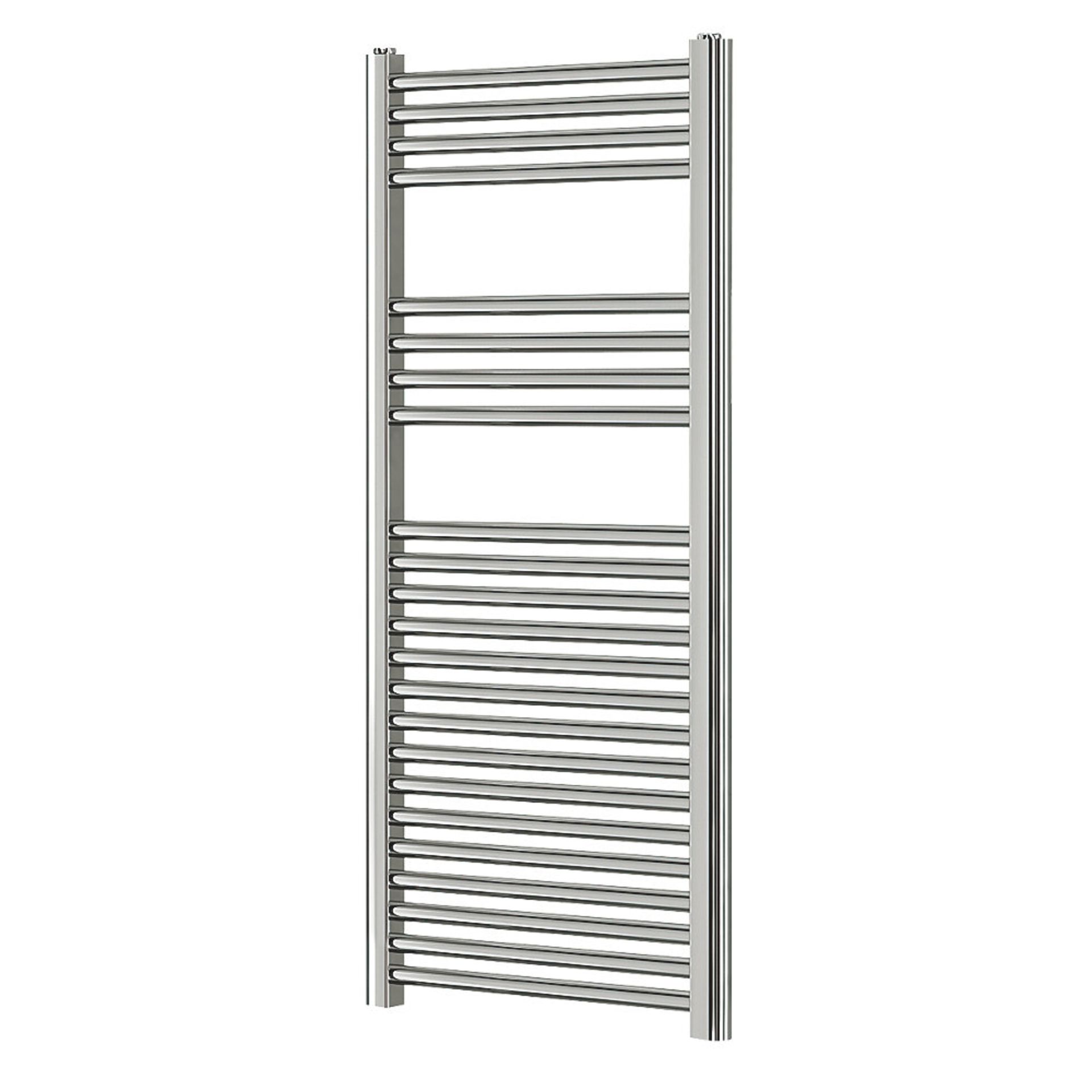 (G76) 1200x450mm FLAT LADDER TOWEL RADIATOR 1200 X 450MM CHROME. High quality chrome-plated ste...