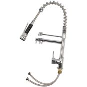 New & Boxed Bentley Modern Monobloc Chrome Brass Pull Out Spray Mixer Tap.Rrp £349.99.This Tap...