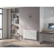 New (D133) Fortuna Designer Radiator 584 x 1000mm White. Easy To Install, Stylish Designer Radi...