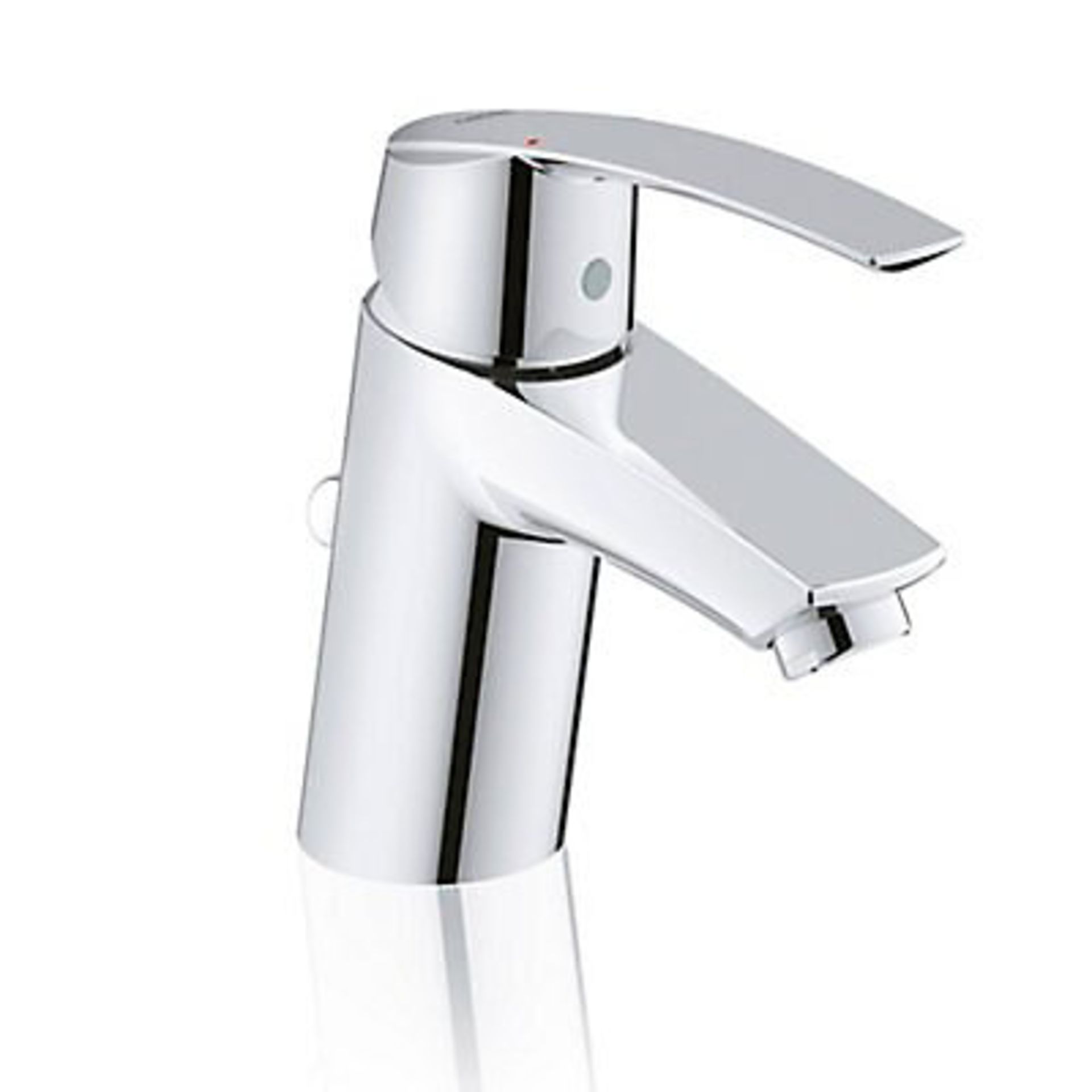 New Grohe Start 1 Lever Chrome Effect Modern Basin Mono Mixer Tap. This Modern Styled Chrome Si...