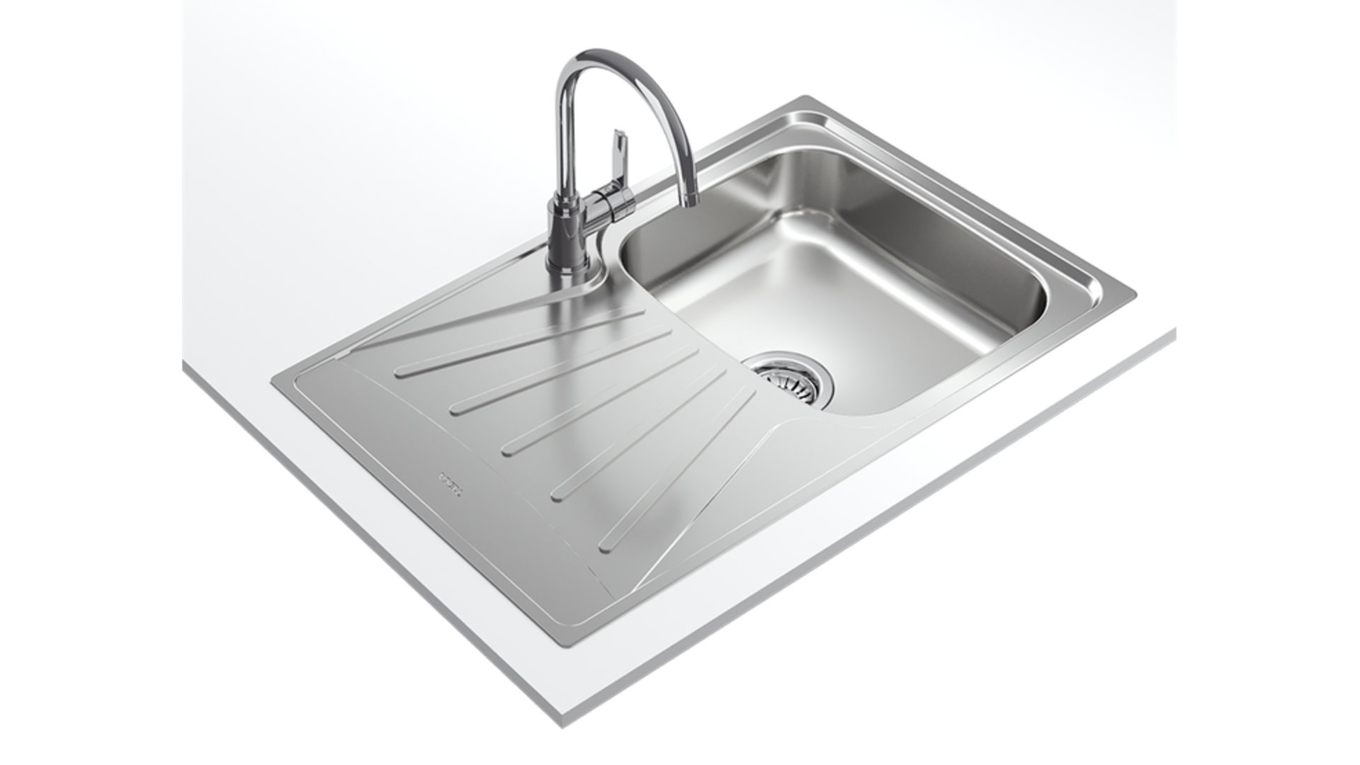 New (Y162) Teka Inset Reversible Sink With Matt Finish In 45 cm. Starbright Series Stainless S...