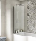 New (E165) 1500x750mm P Shaped Bath Screen. New (E165) 1500x750mm P Shaped Bath Screen.----