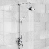 New (F59) Edwardian Dual Traditional Thermostatic Shower Mixer + Rigid Riser + Diverter. RRP ?...