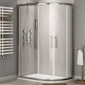 Twyfords 900x800mm - 8mm - Premium Easyclean Offset Quadrant Shower Enclosure - Reversible.RRP ...