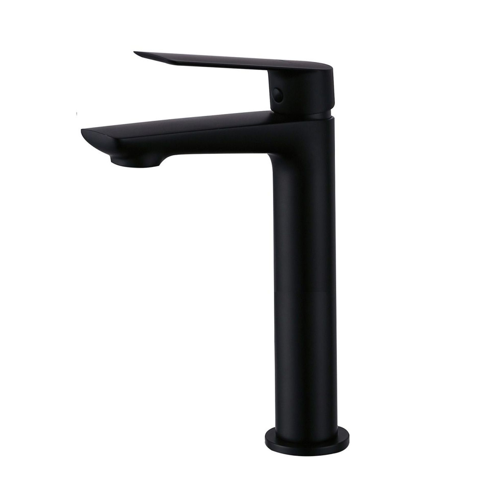 New & Boxed Finissimo Black Tall Mono Basin Mixer Tap. Tb7004.Finished In Black Material Made F... - Image 2 of 2