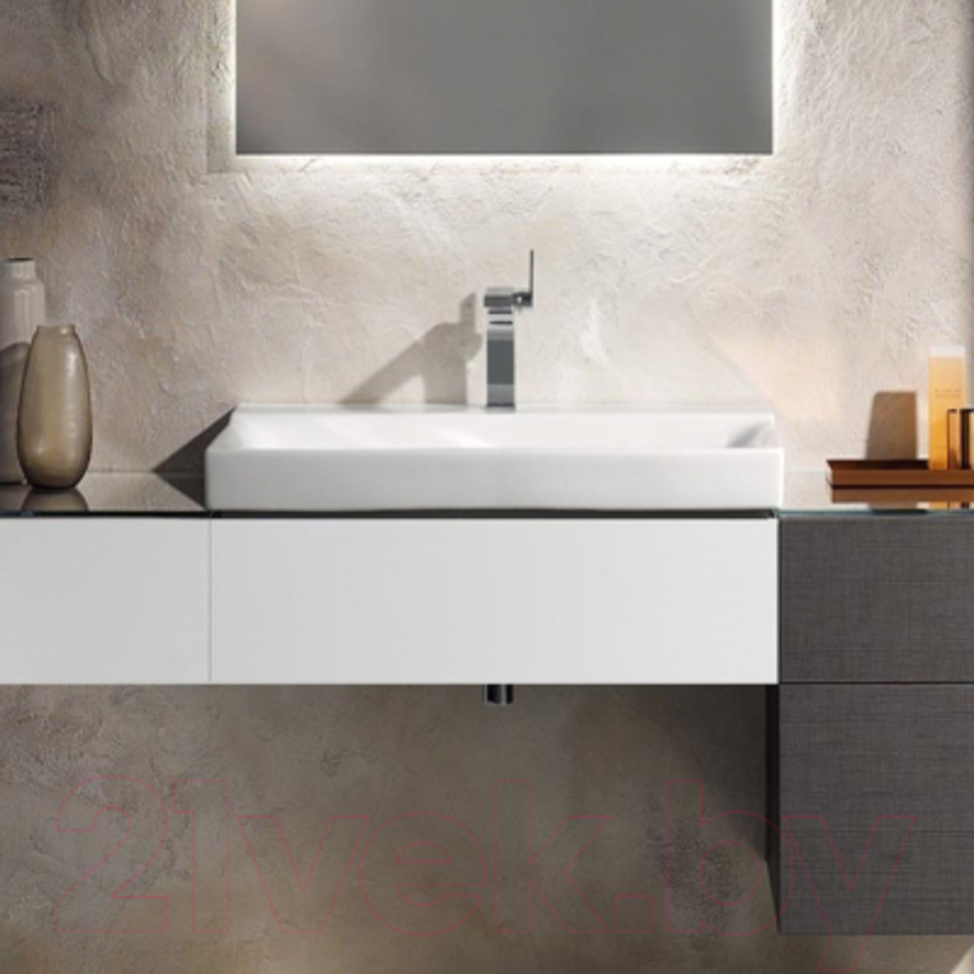 Keramag Xeno 2 Vanity unit 807160 580x220x462mm, white, high-gloss lacquere. RRP £422.99. Kera...