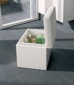 New Twyford White Bathroom Seat With Storage Is Designed With A Stunning White Finish, Enhancin...