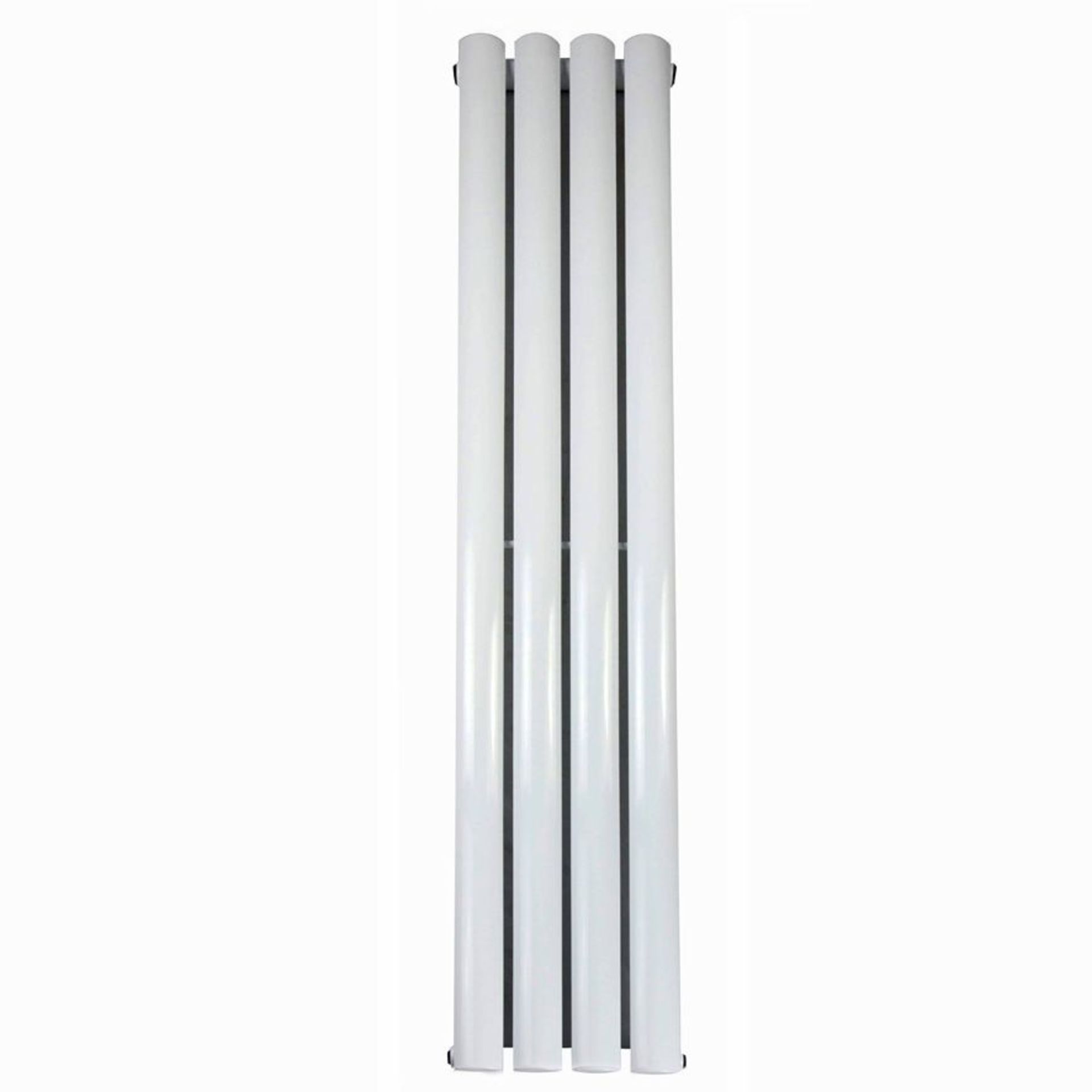 New & Boxed 1600x240mm Gloss White Single Oval Tube Vertical Radiator. RRP £461.99.... New &