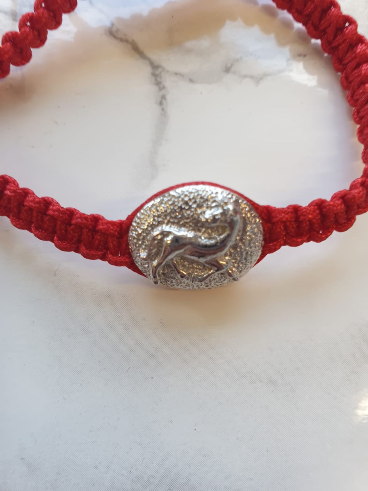 16 X Red Horse Black Bead Chinese Zodiac Animal Year Adjustable Beaded Bracelet