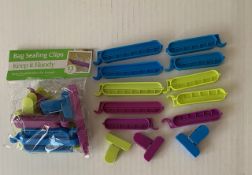 10 x Packets Of Bag Sealing Clips - brand New