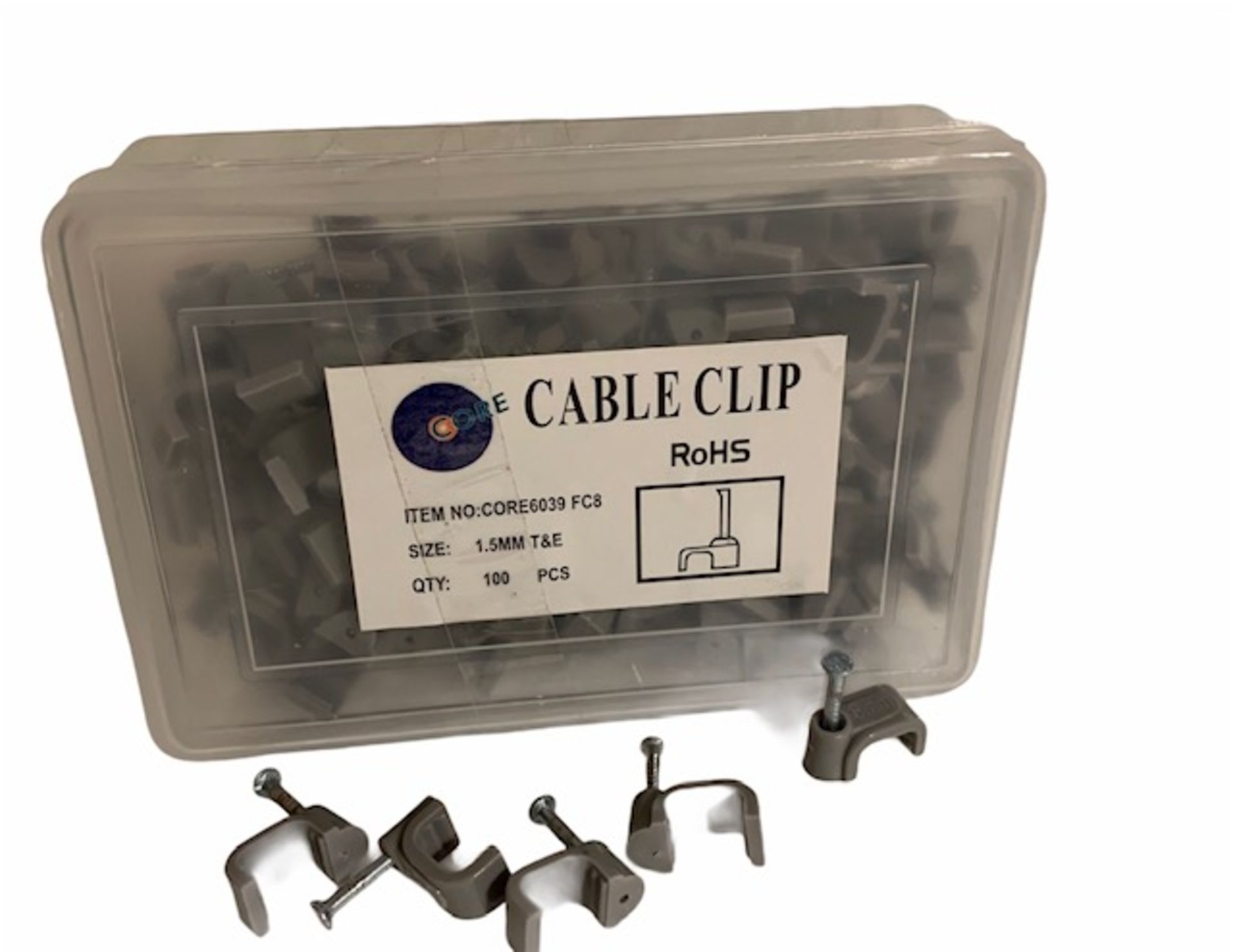10 x Boxes of Cable Clips - Brand New