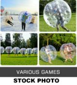 3 x Zorb inflatable adult size balls these are very expensive approx. £70