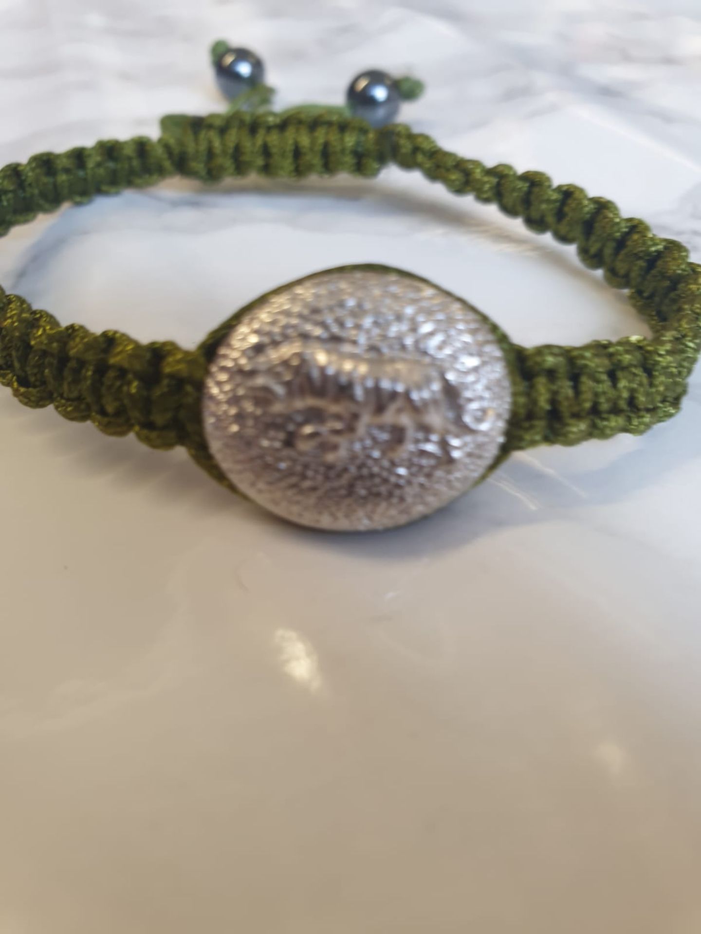 29 x Tiger Chinese Zodiac Year Adjustable Green Beaded Bracelet