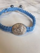 10 x Rat Chinese Zodiac Year Adjustable Beaded Blue Bracelet